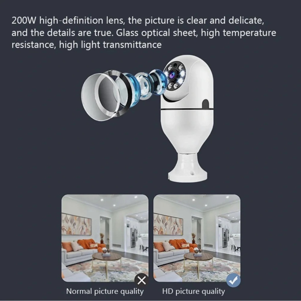 JXL CAM Wifi Panorama Camera Real Time Remote Viewing Open Box
